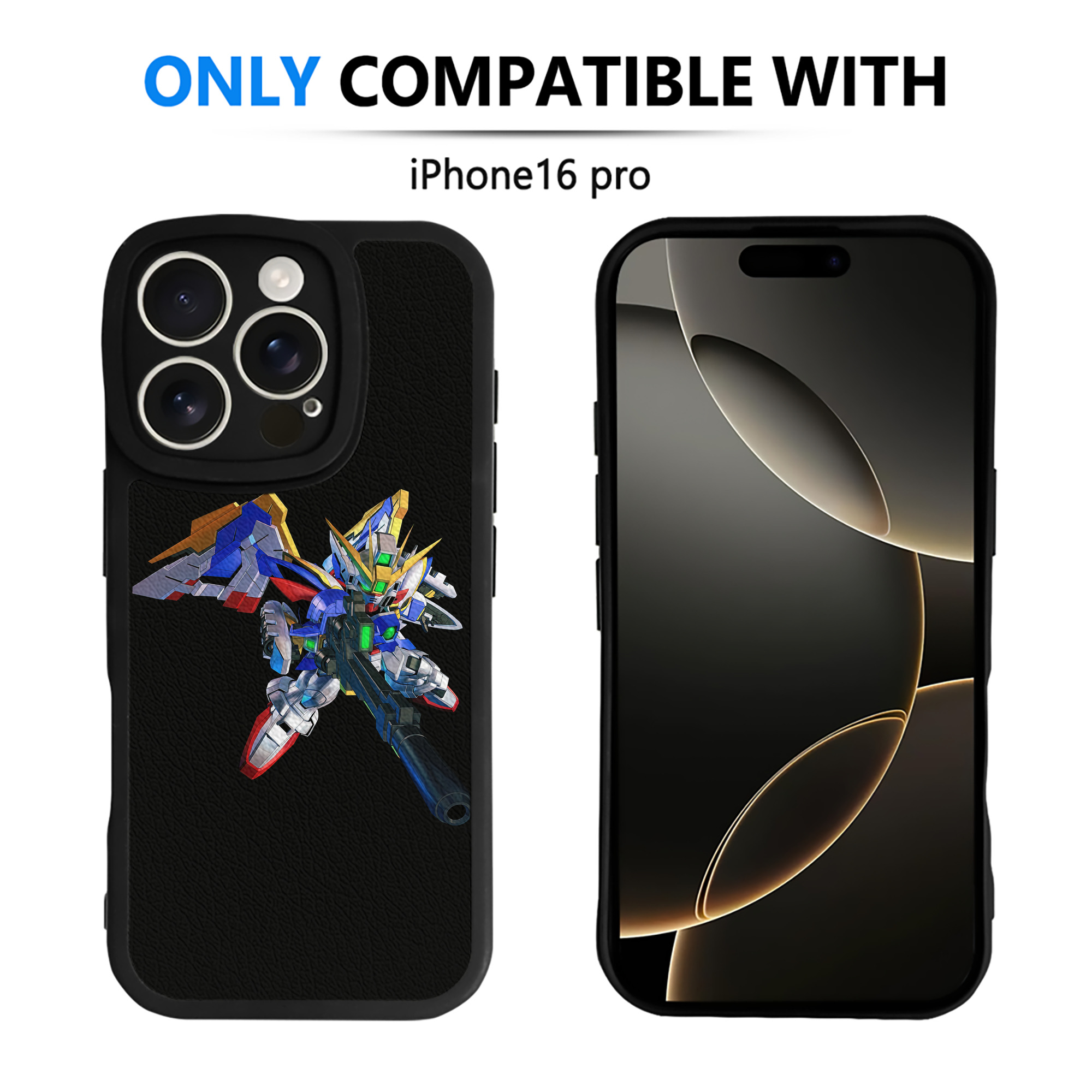 （画像用） 機動戦士ガンダム Mobile Suit Gundam 【iPhone 16シリーズ対応】シリコンスマホケース（レザー調） 材質：シリコン